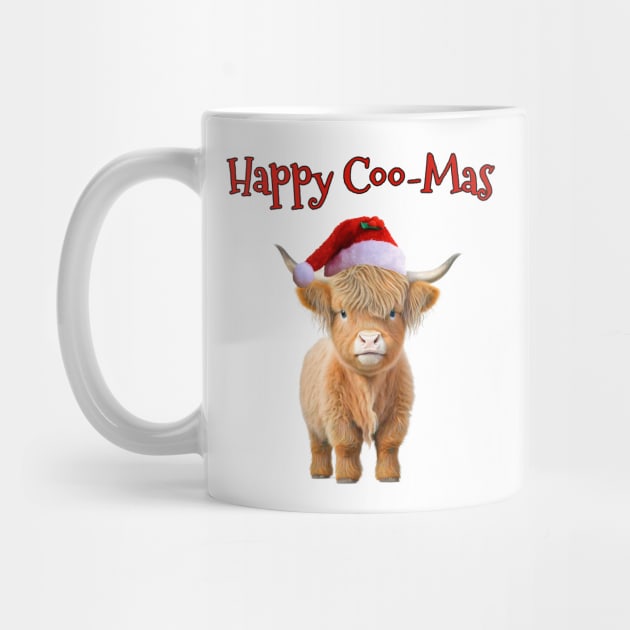 Happy Coo-Mas Highland Cow by numpdog